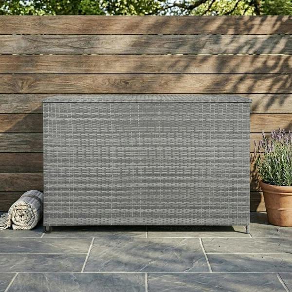 Jardi Rattan Cushion Storage Box 996L - Grey