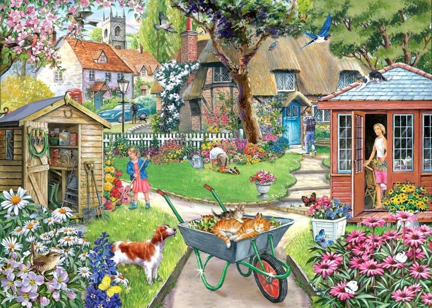 The House of Puzzles, Bloomin' Lovely - BIG 500 Piece Jigsaw Puzzle