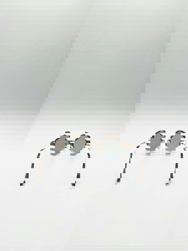 SVNX Diamond Shape Sunglasses in Brown Blue