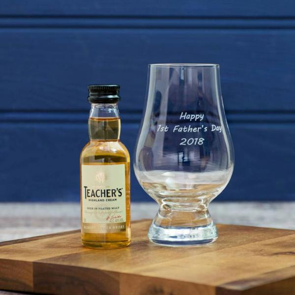 Personalised Whisky Glass And Whisky Taster - alternative angle