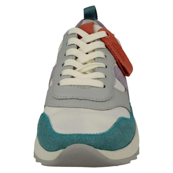 Clarks Ladies Clarks Retro Detailed MI-X EVA Lace Up Trainers DashLite Jazz