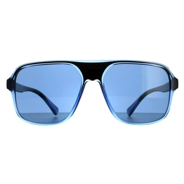 Dolce & Gabbana Sunglasses DG6134 325880 Transparent Blue and Black Dark Blue