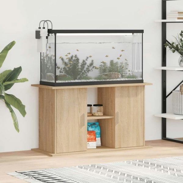 Berkfield Aquarium Stand Sonoma Oak 101x41x58 cm Engineered Wood