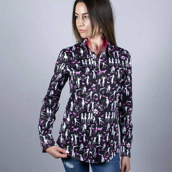 NHS SUPPORT HUMANITY WOMENS PRINT SHIRT - Premium Men's Patterned Shirt by Claudio Lugli | Bold Design, Tailored Fit, Best Printed Shirts