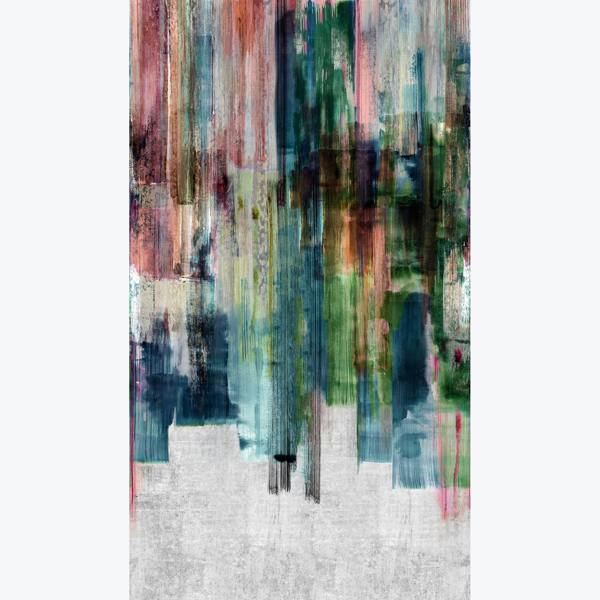 Grandeco Painted Digital Stripes 3 panel repeatable mural 1.59 x 2.8m