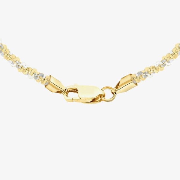 T. H. Baker 9ct Two Colour Gold 18 Inch Twisted Chain 2.15.8684