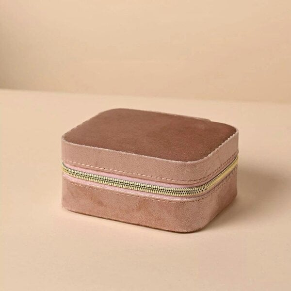 T. H. Baker Sophia Blush Classic Velvet Jewellery Box SP3520