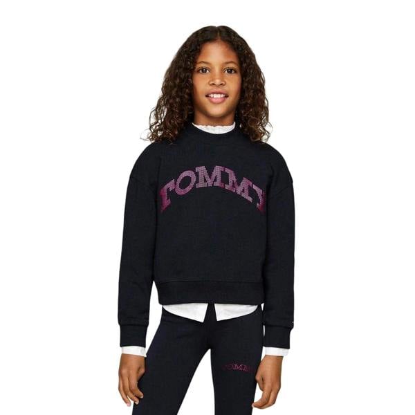 Tommy Hilfiger Childrens/Kids Foil Crew Neck Sweatshirt - Desert Sky - 