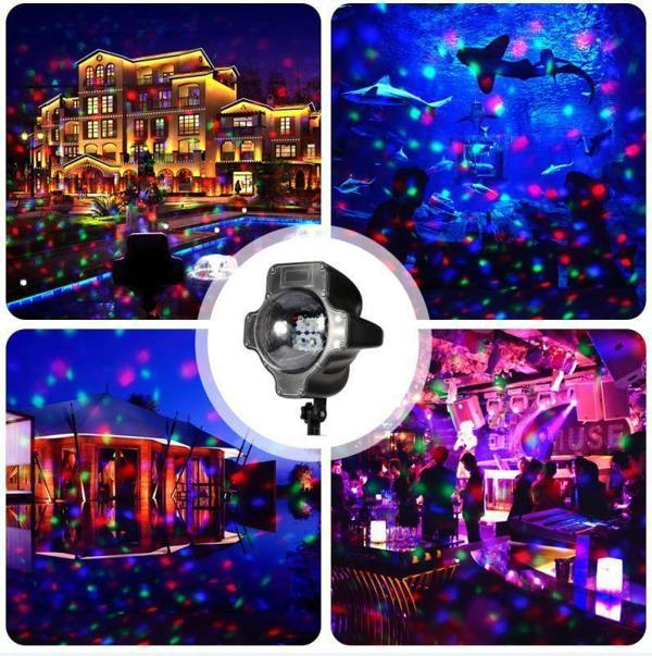 32ft RGB Snowfall Projector Light with Timer, RF Remote and IP44 Outdoor Decorative Lighting image 8