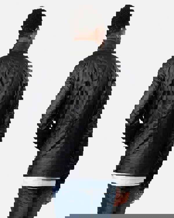 Belstaff Racemaster Mens Waxed Cotton Compact Field Jacket - Black