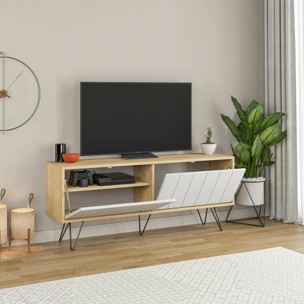 Decortie Picadilly Modern TV Unit Multimedia Centre Storage Cabinet 139cm for 55" TV
