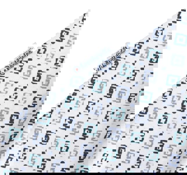 Lambretta All Over Geometric Mens Smart Classic Retro Polo Shirt