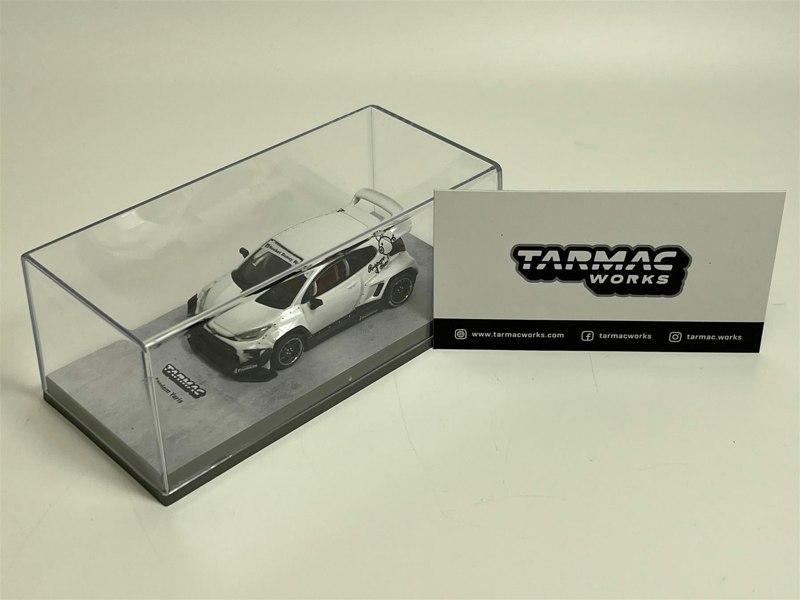 Tarmac Pandem Yaris White 1:64 Scale Tarmac Works T64R080WH