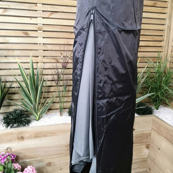 Samuel Alexander 3m Waterproof Cover for Hanging Banana Cantilever Garden Parasol in Black