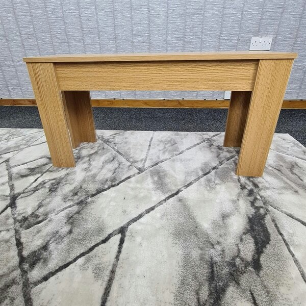 Kosy Koala Dining Table Beige Wood Kitchen Place for 4 Seats, Dining Table Only (Beige H 75 x L 117 x W 77 cm)