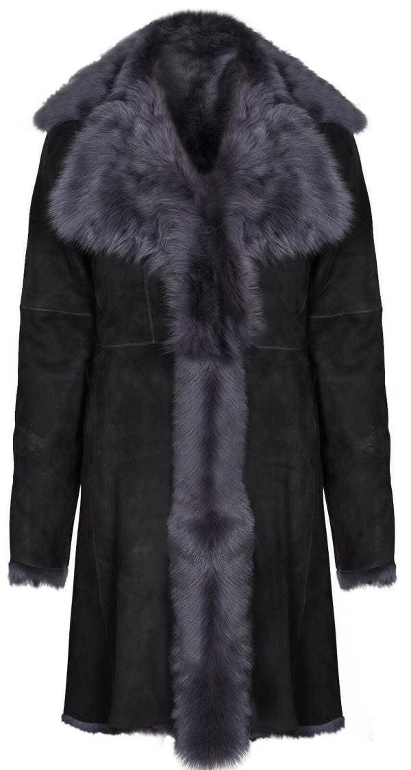 Infinity Leather Womens Toscana Sheepskin Suede Trench Coat-Tbilisi