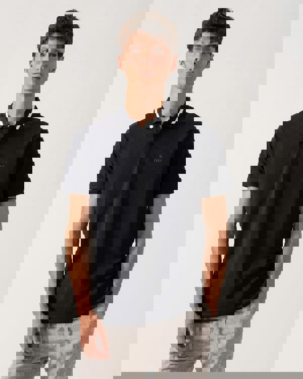 BOSS Green Paddy AP Heritage Mens Polo Shirt - Dark Blue 402 - CHO - Designer Mens Polo Shirts