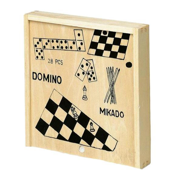 MidOcean Trikes 4 in 1 Board Game - Wood - 