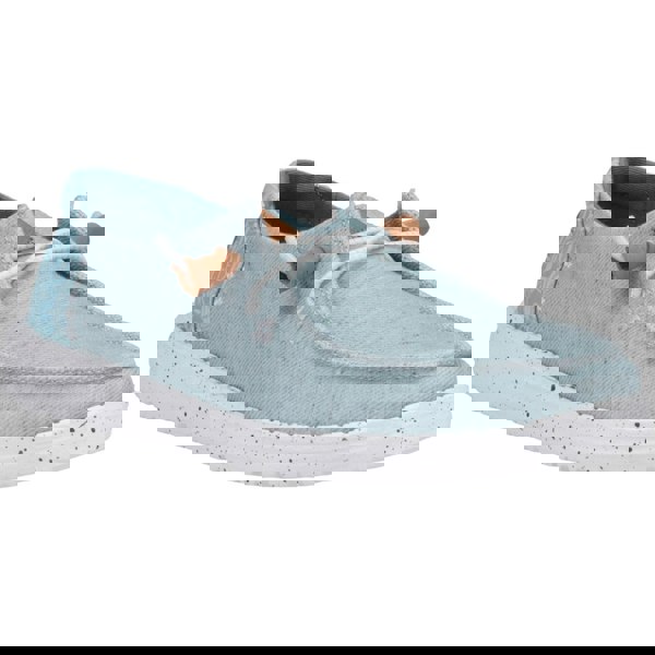 HEYDUDE Wendy Heathered Slub Tropical Shoes - Blue