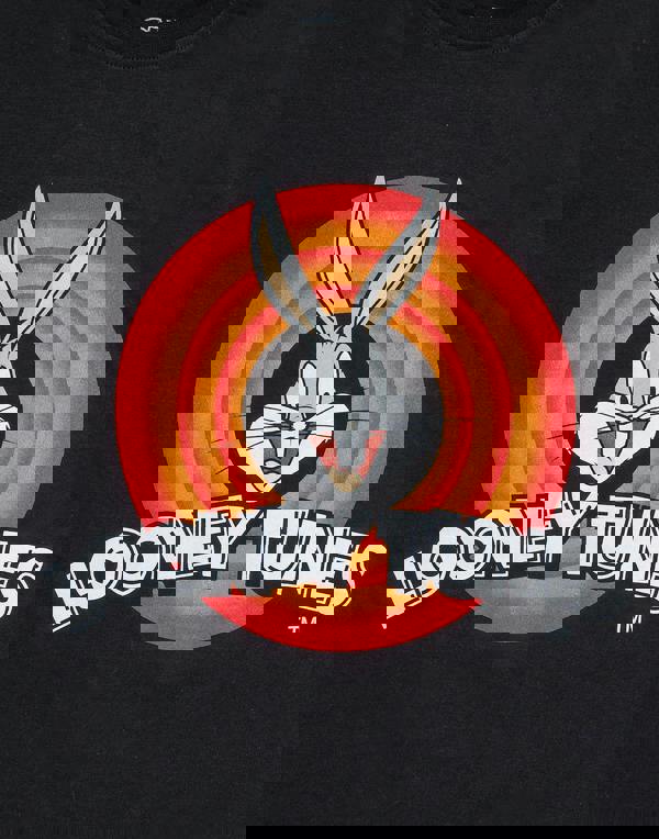 Looney Tunes Womens Black Bugs Bunny Short Sleeved T-Shirt