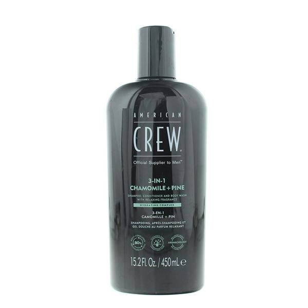 American Crew 3-In-1 Chamomile & Pine Shampoo, Conditioner & Body Wash 450ml