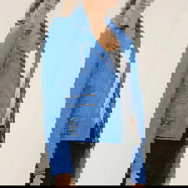 Leather Company Women's Real Lamb Nappa Leather Vintage Biker Jacket