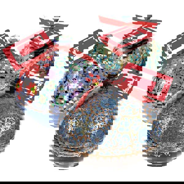 Large Handmade Bonbonnière with Assorted Chocolate Coated Almonds, Palm Oil Free, 260g