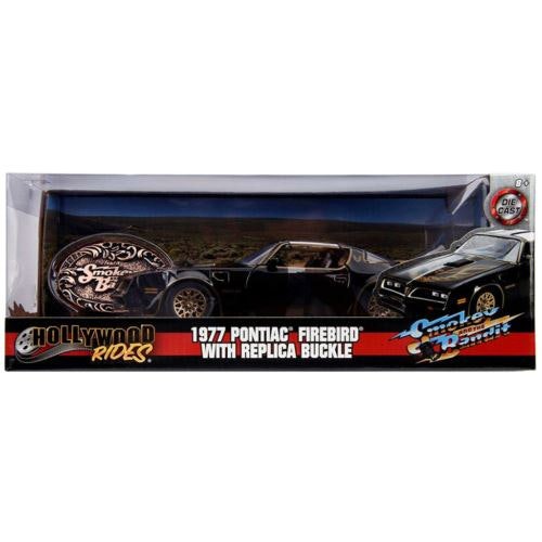 smokey and the bandits 1 1977 pontiac with buckle 1:24 jada 30998