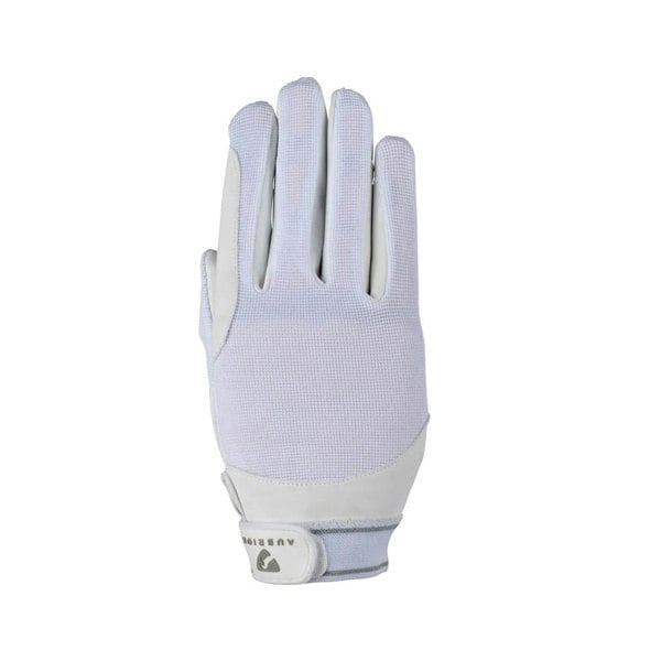 Aubrion Unisex Adult Mesh Riding Gloves - White
