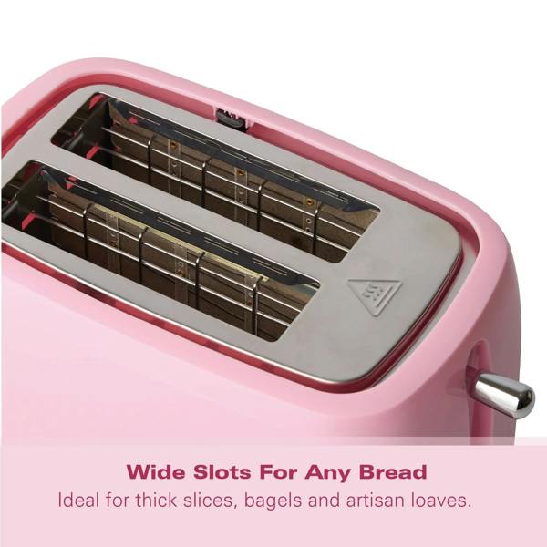 Hamilton Beach Miami 2 Slice Toaster Flamingo Pink