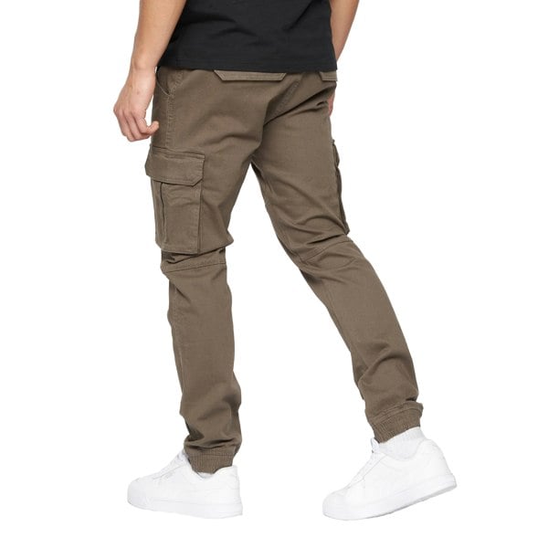 Crosshatch Mens Frentons Cargo Trousers - Khaki