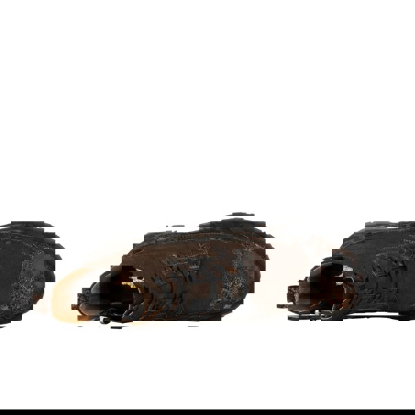 Embassy London Hatter Platform - Brown Metal - Women's Leather and brushed nubuck suede Ankle Lace-up Boot with chunky cleated sole