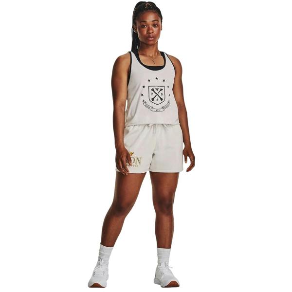 Under Armour Womens/Ladies Project Rock Iron Paradise Shorts - White - 