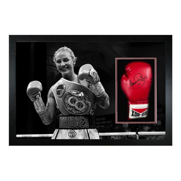 Ebanie Bridges Signed Glove Iconic Frame