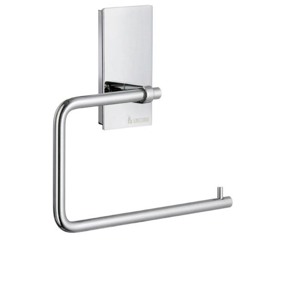 Polished chrome toilet roll holder