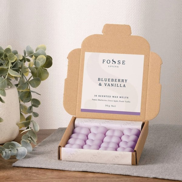 Fosse Living Blueberry & Vanilla Wax Melts - 16 Pack