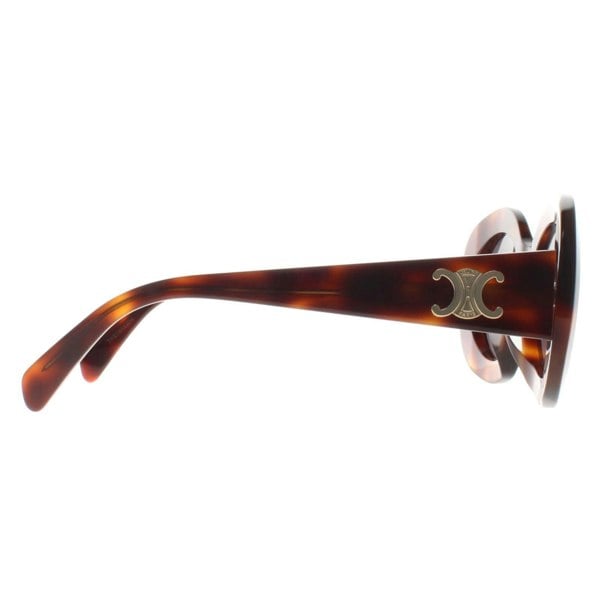 Celine Sunglasses Triomphe CL40292U 53A Blonde Havana Smoke Grey