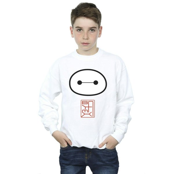 Disney Boys Big Hero 6 Baymax Icon Sweatshirt - White