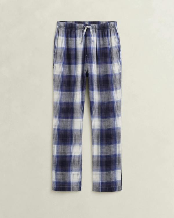 GANT Mens Flannel Checked Pyjama Pants - 410 Marine | CHO | Designer Mens Pyjamas