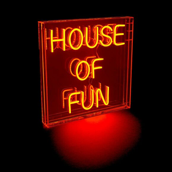 Love Frankie House of Fun Neon Light - Orange