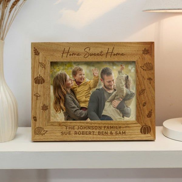 Personalised Memento Company Personalised Autumn 6x4 Wooden Photo Frame
