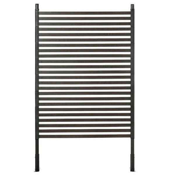 Garden Fence with 2 Standing Ways for Hard & Soft Ground, Decorative Outdoor Divider, Animal Barrier Fence, Brown