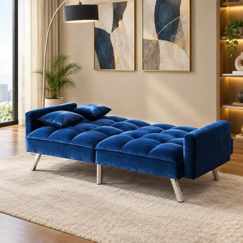 Kosy Koala Modern 2 Seater Sofa Bed - Click Clack Living Room Recliner Couch Sofa