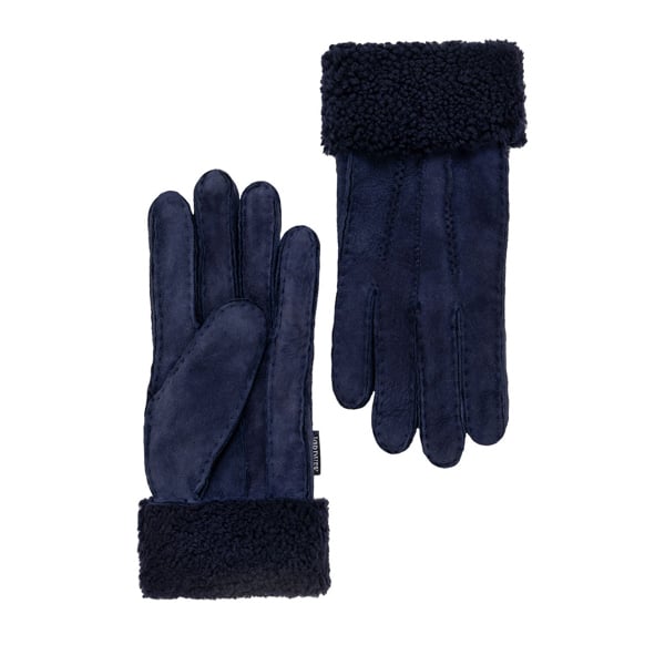 Nordvek Womens Sheepskin Gloves With Fur Cuff