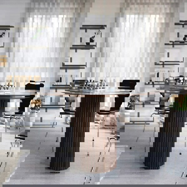 Weilai Concept Ivar Round Dining Table, Oak Or  Walnut