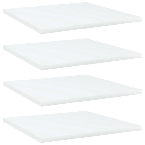 Berkfield Bookshelf Boards 4 pcs White 40x40x1.5 cm Engineered Wood