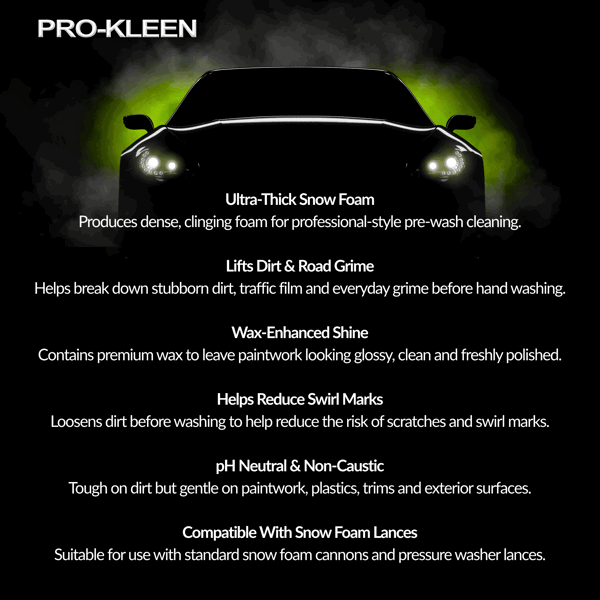 ProKleen 20L of Pro-Kleen Apple Snow Foam with Wax - Super Thick & Non-Caustic Foam