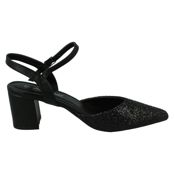 Anne Michelle Ladies Anne Michelle Mid Block Heel Closed Toe Sandals F90123