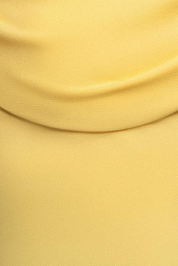 Sash One Shoulder Bardot Maxi Dress - Butter Yellow DR4830