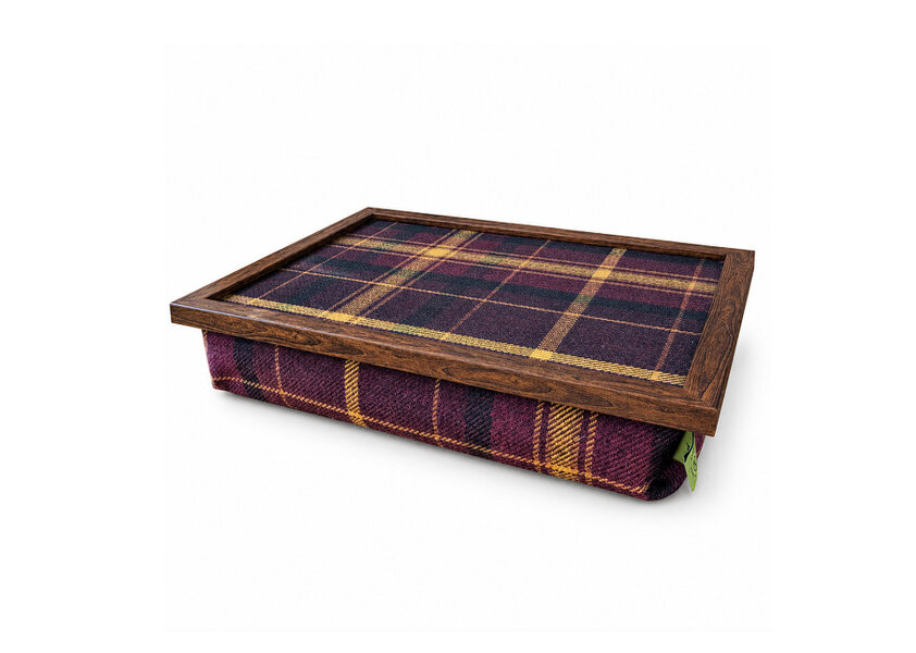 Made in the Mill Luxury Papillion Tweed Lap Tray With Bean Bag